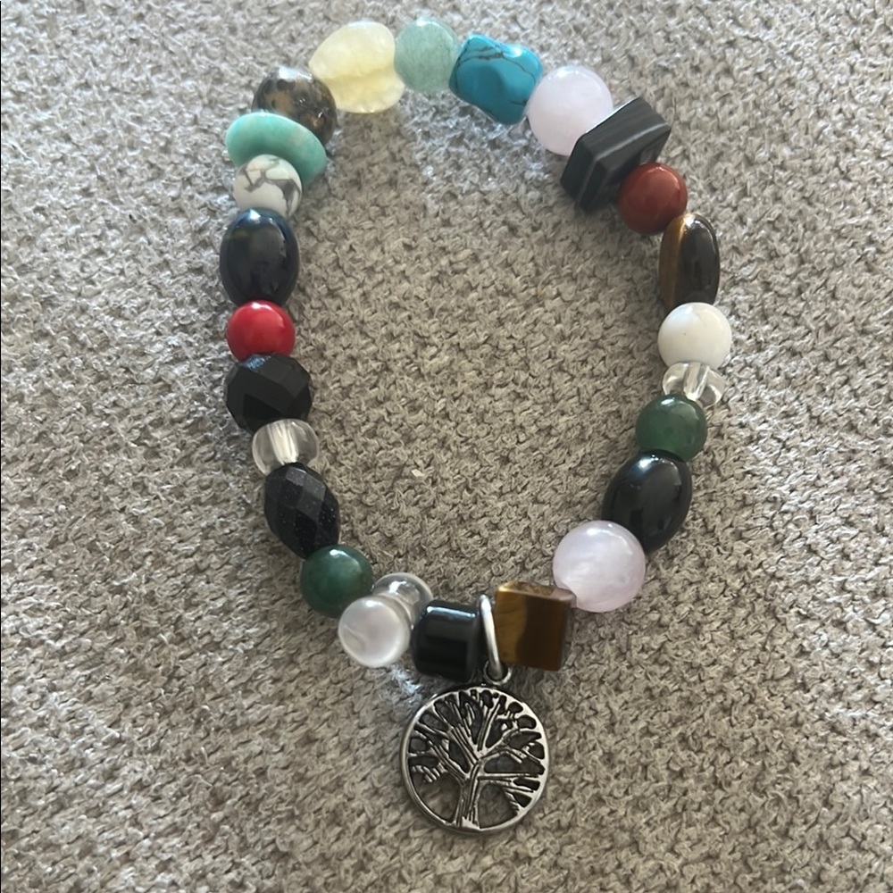 Tree Of Life Multicolor Beaded Bracelet